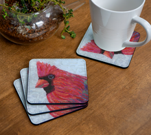 Load image into Gallery viewer, Cardinal Coaster - Set of 4