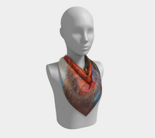 Load image into Gallery viewer, Irish Robin Square Silk Scarf