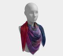 Load image into Gallery viewer, Galaxy Square Silk Scarf
