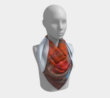 Load image into Gallery viewer, Irish Robin Square Silk Scarf