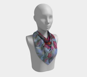 Blooming From Within Square Silk Scarf