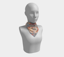 Load image into Gallery viewer, Orange Crush Square Silk Scarf