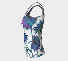 Load image into Gallery viewer, Tropical Blooms Fitted Tank Top - Long