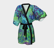 Load image into Gallery viewer, Abundance Silk Kimono Robe - Short Style