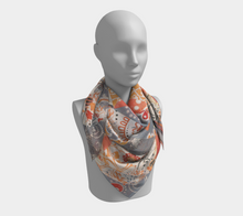 Load image into Gallery viewer, Orange Crush Square Silk Scarf