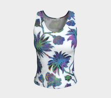 Load image into Gallery viewer, Tropical Blooms Fitted Tank Top - Regular