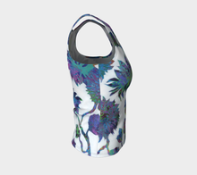 Load image into Gallery viewer, Tropical Blooms Fitted Tank Top - Regular