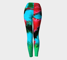 Load image into Gallery viewer, Magenta Tide Yoga Leggings