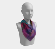 Load image into Gallery viewer, Galaxy Square Silk Scarf