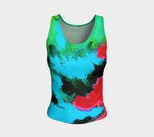 Load image into Gallery viewer, Magenta Tide Fitted Tank Top - Regular