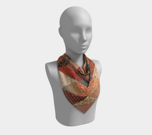Load image into Gallery viewer, Dragonfly Square Silk Scarf