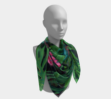 Load image into Gallery viewer, Secret Garden Square Silk Scarf