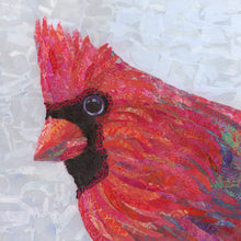 Load image into Gallery viewer, Northern Cardinal Greeting Card Red Grey