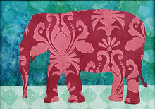 Load image into Gallery viewer, Roncy Elephant - Magenta l 5 x 7 ins