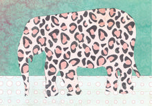 Load image into Gallery viewer, Roncy Elephant - Pink l 5 x 7 ins