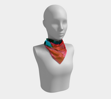 Load image into Gallery viewer, Magenta Tide Square Silk Scarf