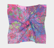 Load image into Gallery viewer, Summer Splendour Square Silk Scarf