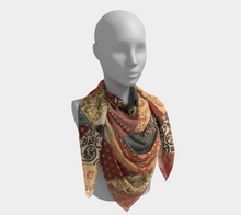 Load image into Gallery viewer, Dragonfly Square Silk Scarf