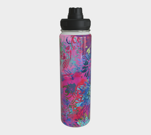 Summer Splendour Stainless Steel Water Bottle