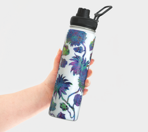 Tropical Blooms Stainless Steel Water Bottle