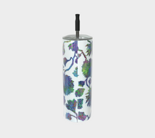 Load image into Gallery viewer, Tropical Blooms Stainless Steel Tumbler
