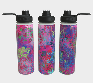 Summer Splendour Stainless Steel Water Bottle