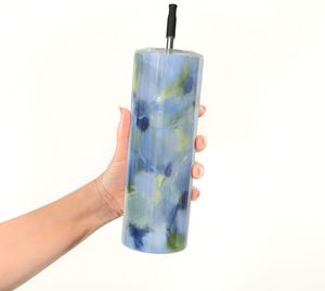 Misty Blue Stainless Steel Tumbler