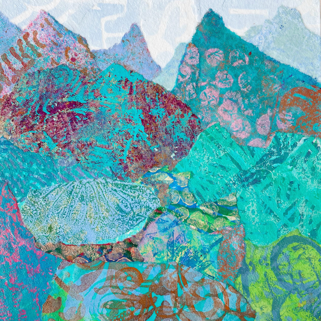 Andes mountains collage