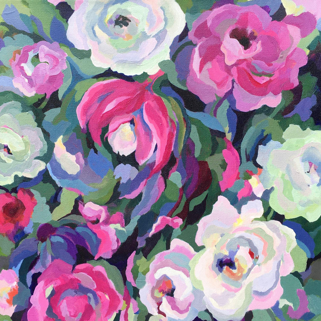 I Must Have Flowers Always 2 l 16 x 16 ins