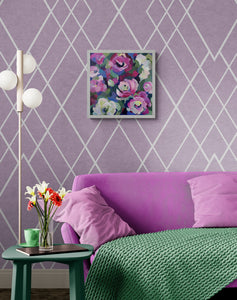 I Must Have Flowers Always l 16 x 16 ins