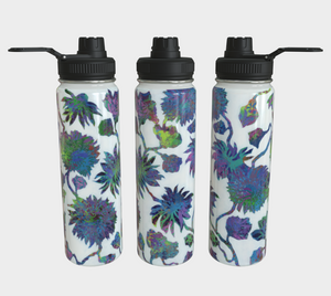 Tropical Blooms Stainless Steel Water Bottle