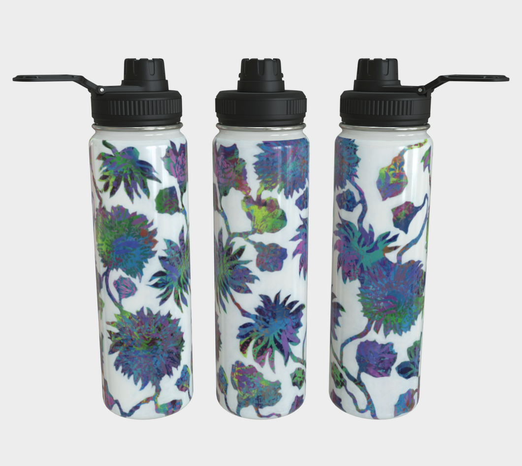 Tropical Blooms Stainless Steel Water Bottle