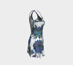 Tropical Blooms Flare Dress