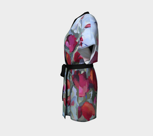 Blooming From Within Silk Kimono Robe - Short Style