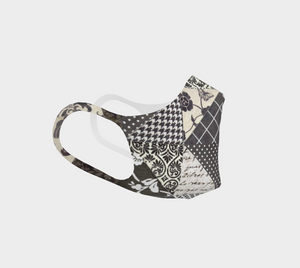 Black & White Double Knit Face Covering