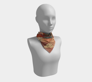 Dragonfly Square Silk Scarf