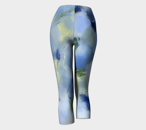 Misty Blue Capri Leggings