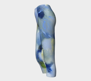 Misty Blue Capri Leggings