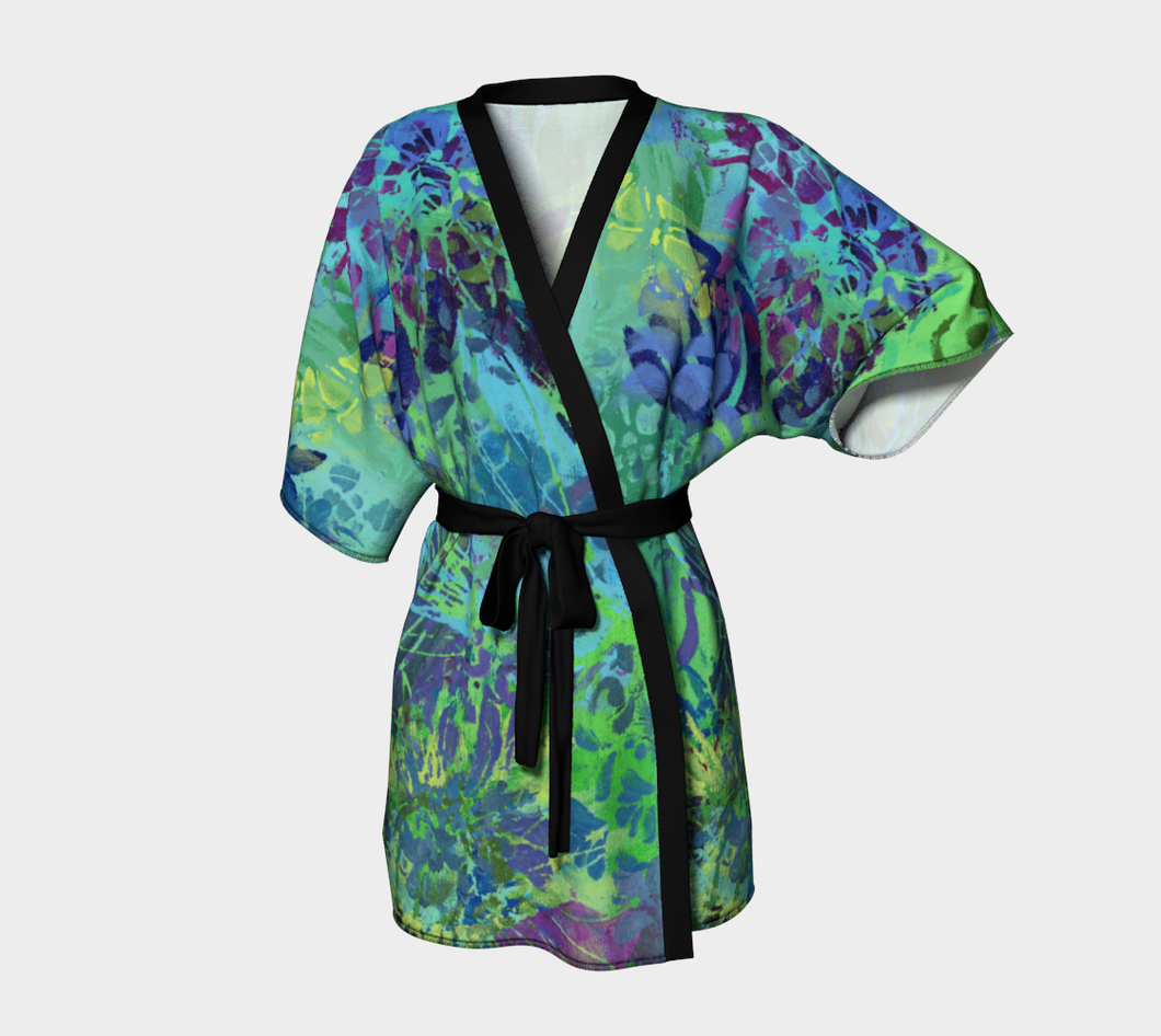 Abundance Silk Kimono Robe - Short Style