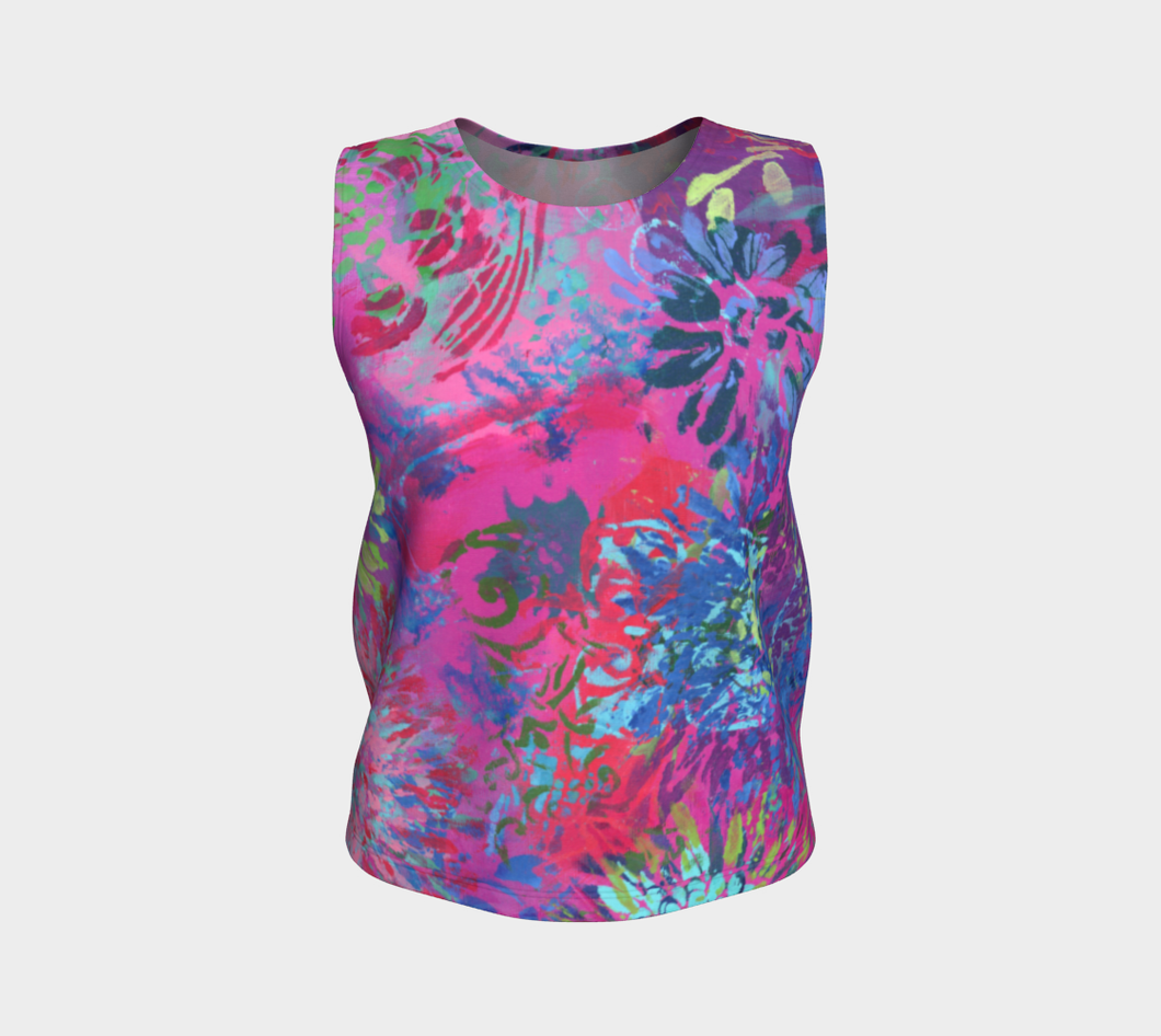 Summer Splendour Loose Tank Top - Regular