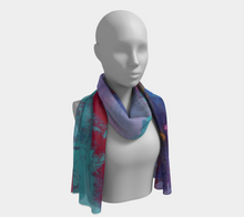 Load image into Gallery viewer, Galaxy Long Silk Scarf
