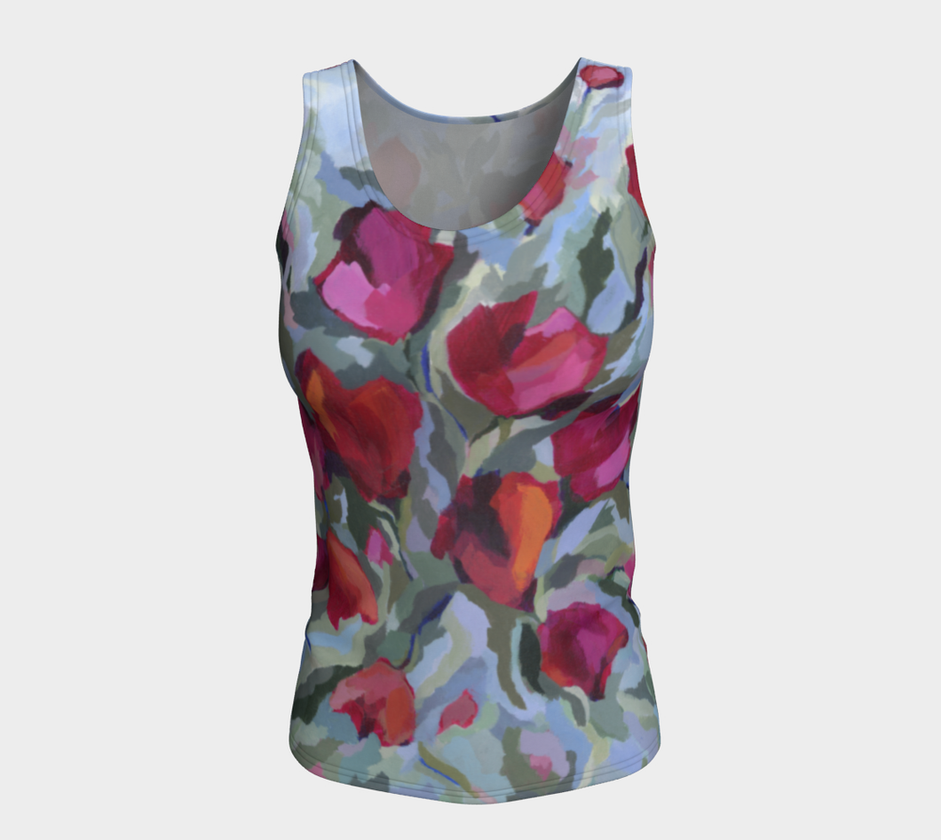 Blooming From Within Fitted Tank Top - Long
