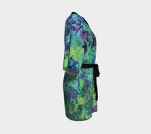 Load image into Gallery viewer, Abundance Silk Kimono Robe - Short Style
