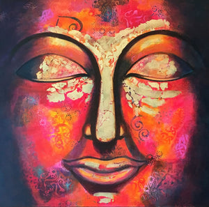 Dream Buddha l 24 x 24 ins