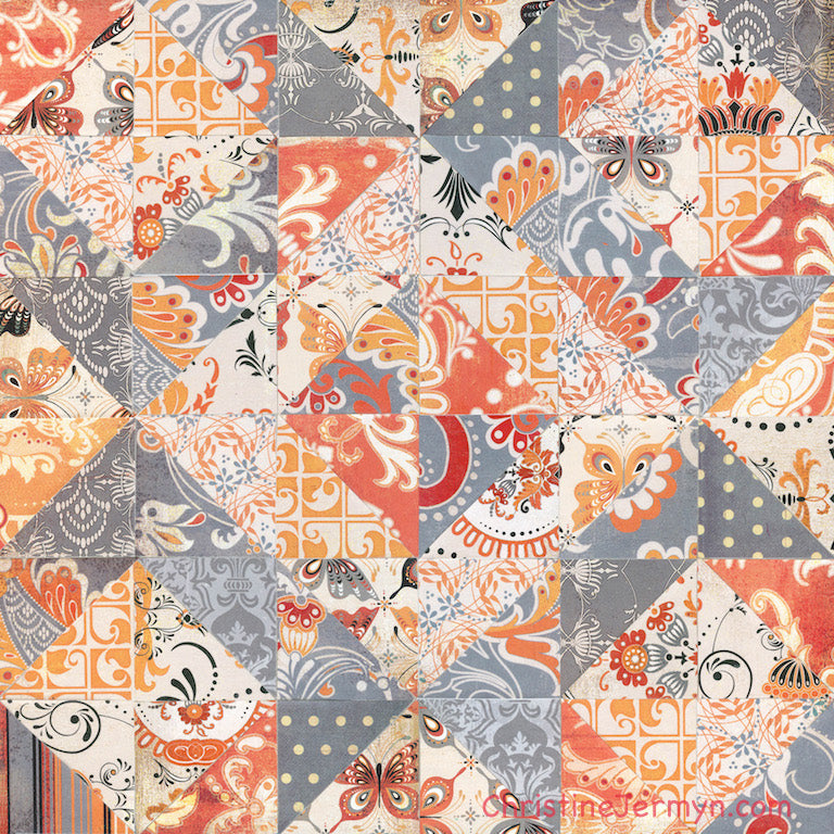 Orange Crush l 12 x 12 ins