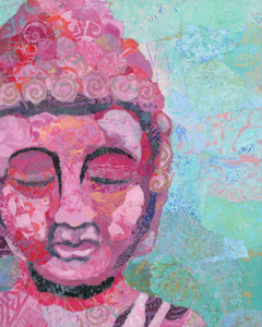 Pink Buddha Art Print
