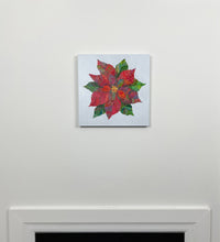 Load image into Gallery viewer, Poinsettia l 12 x 12 ins
