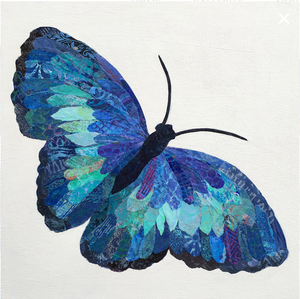 Mariposa Azul l 12 x 12 ins