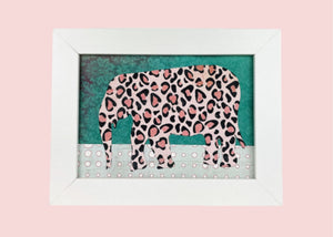Roncy Elephant - Pink l 5 x 7 ins