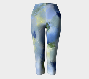 Misty Blue Capri Leggings